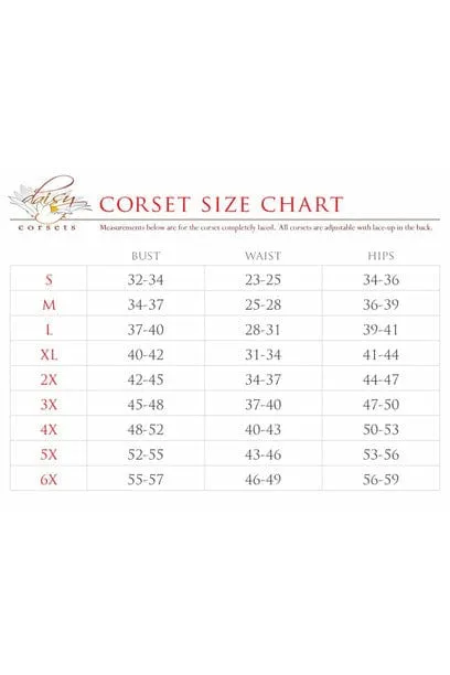 Sexy Four Piece Red Lace Witch Corset Costume