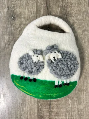 Sheep Felt Handbag