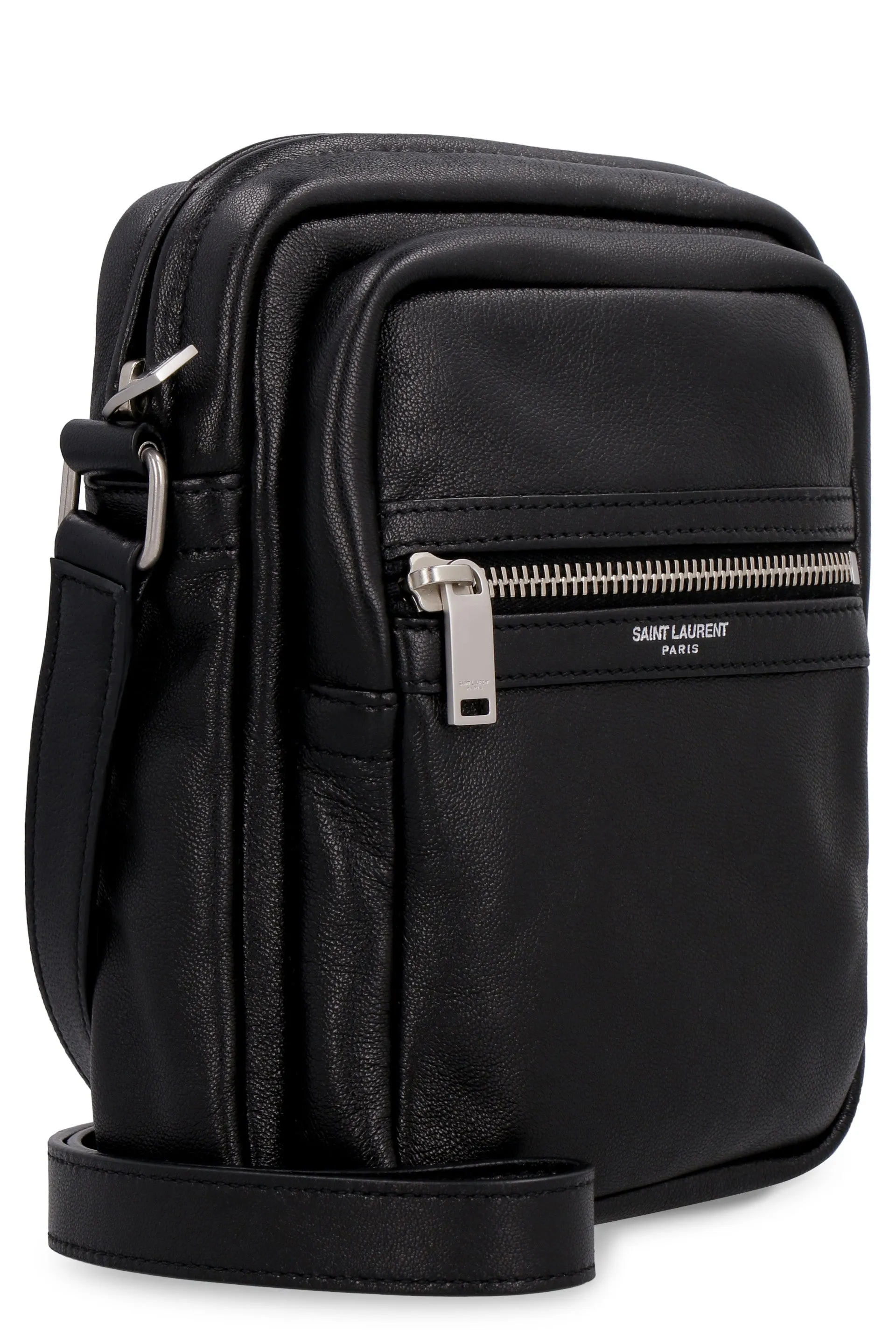 Sid leather messenger bag