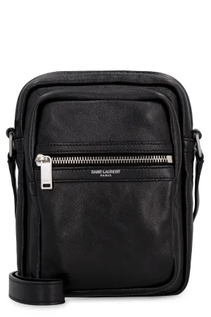 Sid leather messenger bag