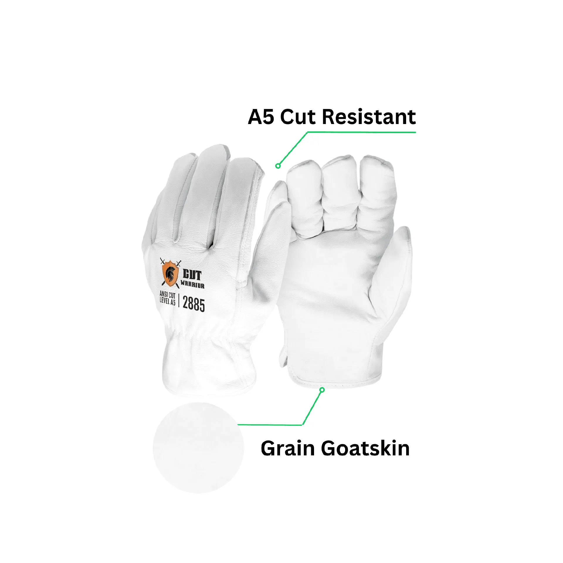 Single Pair - ANSI Cut A5 Goatskin