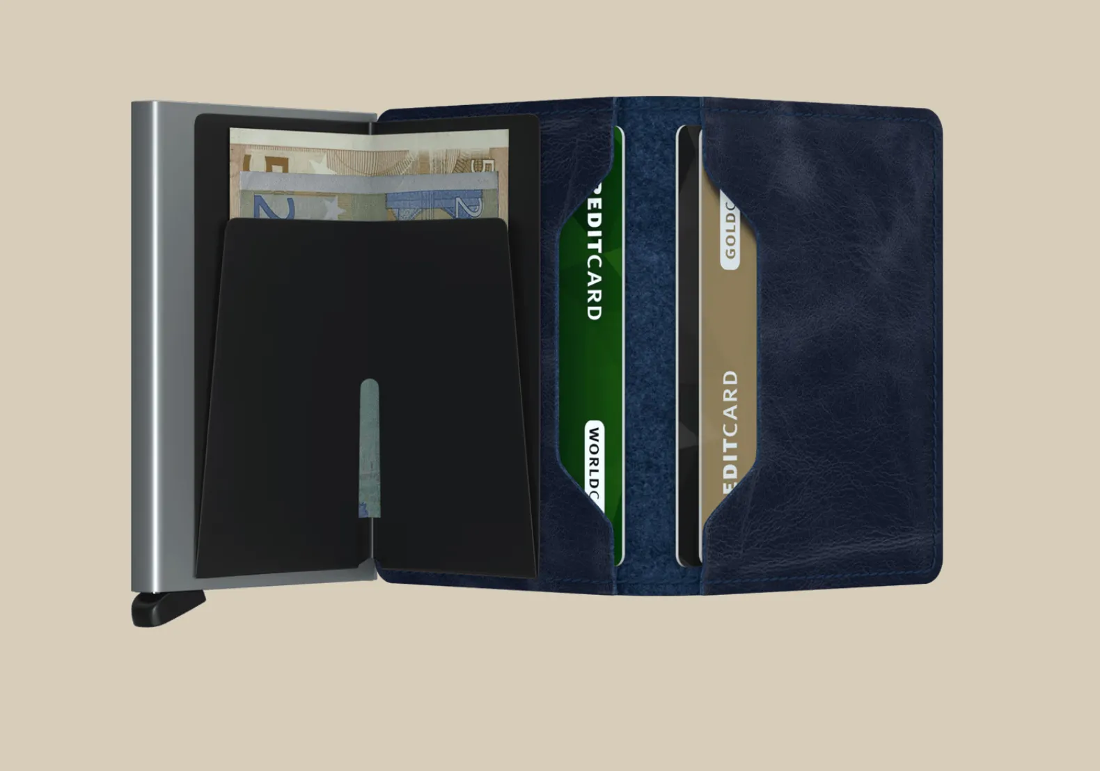 Slimwallet in Vintage Blue