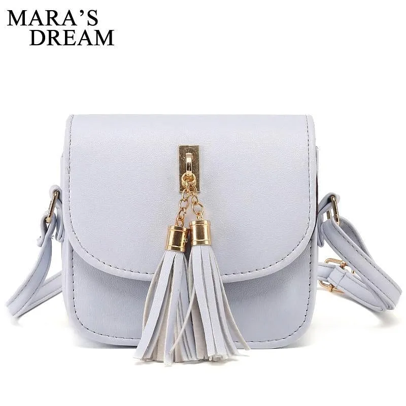 Small Leather Bag with Chains for Women