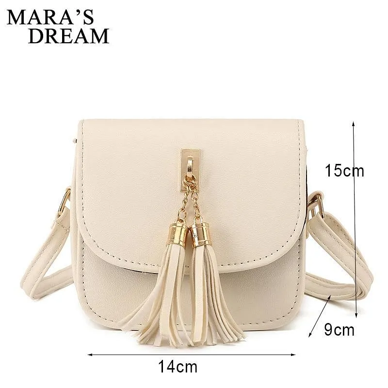 Small Leather Bag with Chains for Women