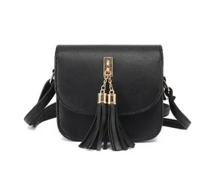 Small Leather Bag with Chains for Women