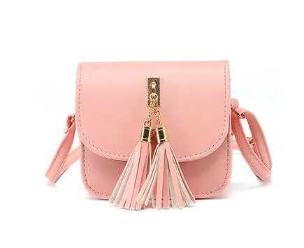 Small Leather Bag with Chains for Women