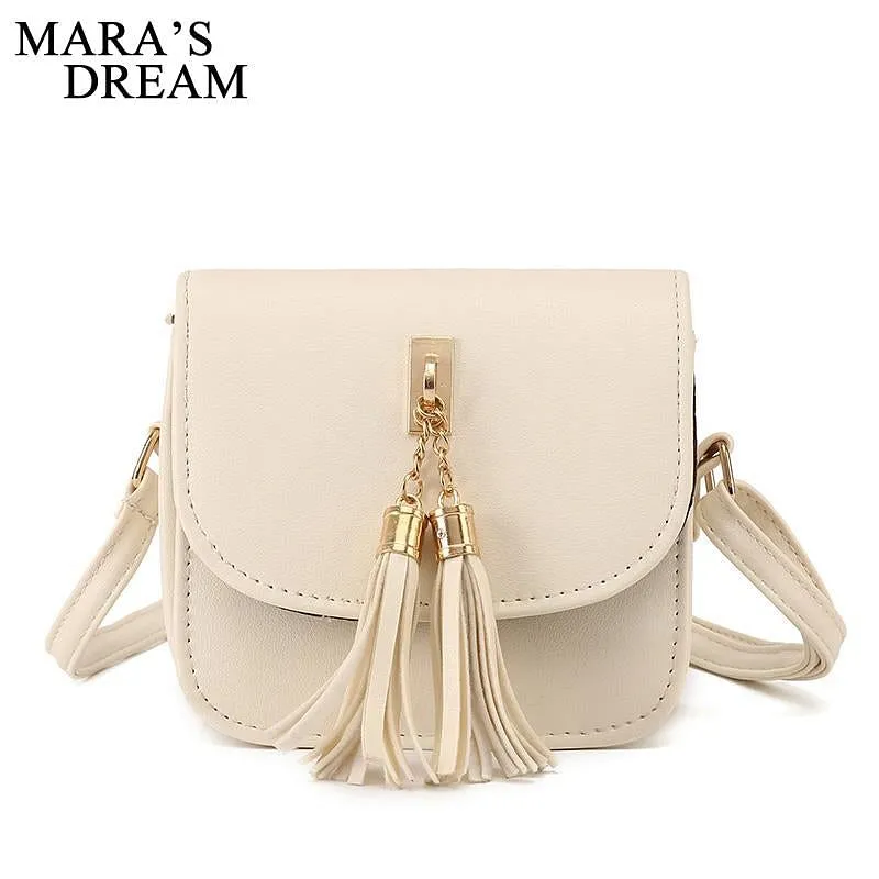 Small Leather Bag with Chains for Women