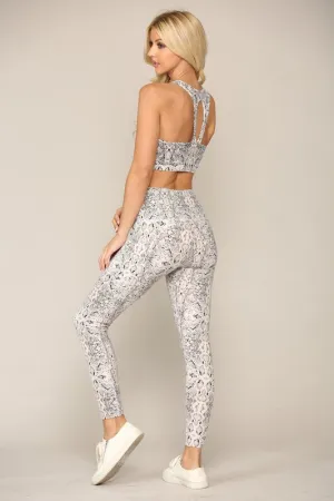 Snake Print Athleisure Set