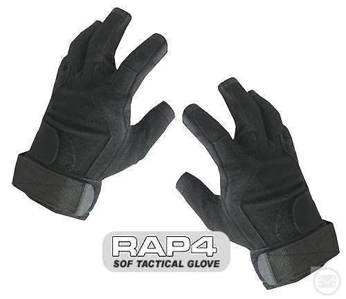SOF Tactical Gloves (Open Finger - Black)