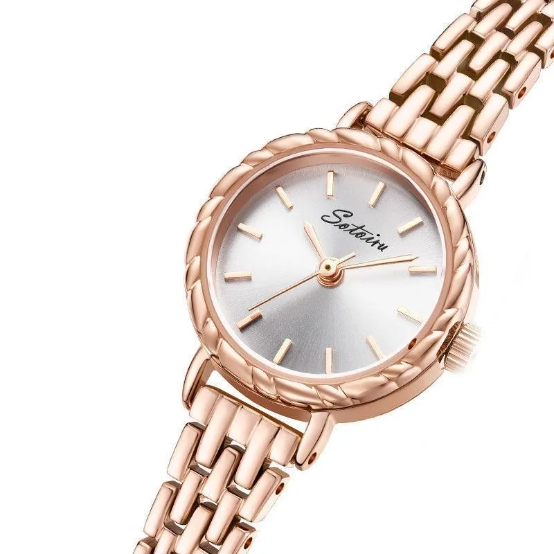 Sotoiru Bracelet Watches Rose gold Small Round Quartzwatch T2021