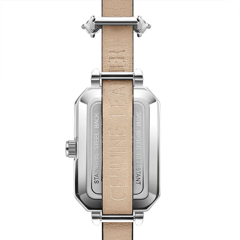 Sotoiru Women's Leather Strap Watch – Elegant Minimalist Dress Timepiece T2013