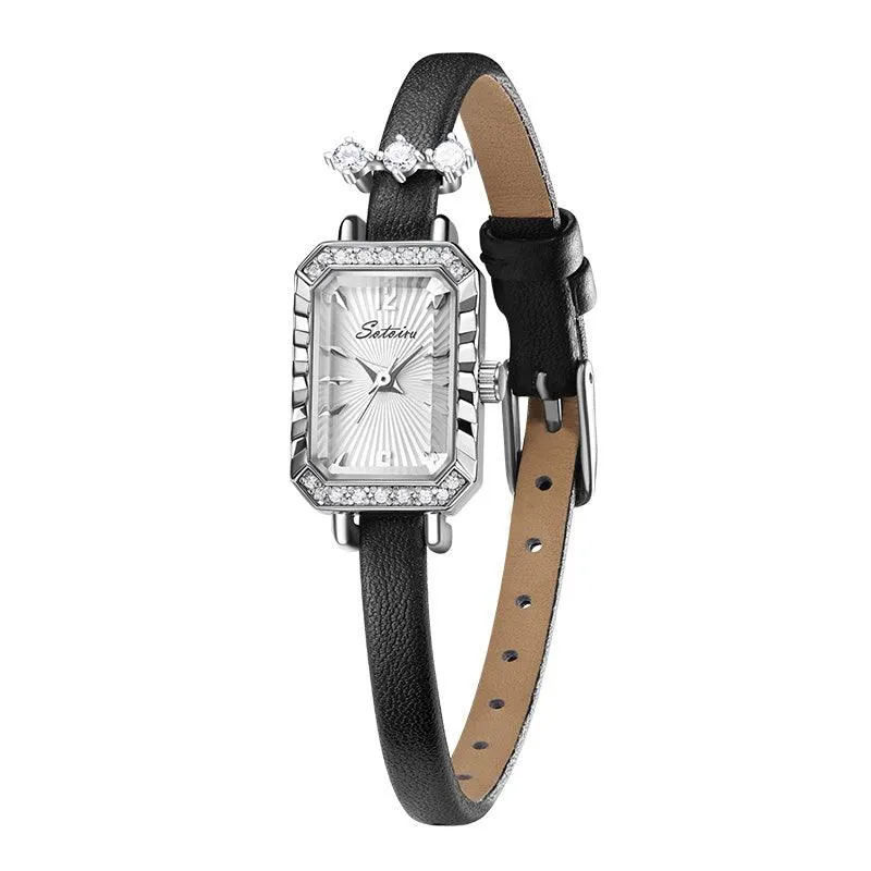 Sotoiru Women's Leather Strap Watch – Elegant Minimalist Dress Timepiece T2013