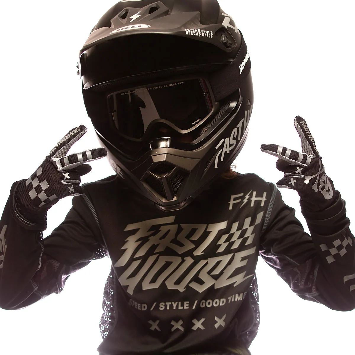 Speed Style Rufio Youth Glove - Black/Gray
