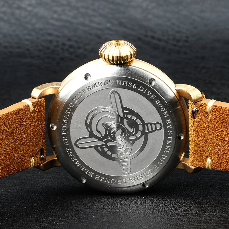 Steeldive SD1903S Bronze Pilot Men Watch