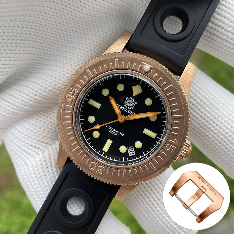 Steeldive SD1952S Bronze 50-Fathoms Diver Watch