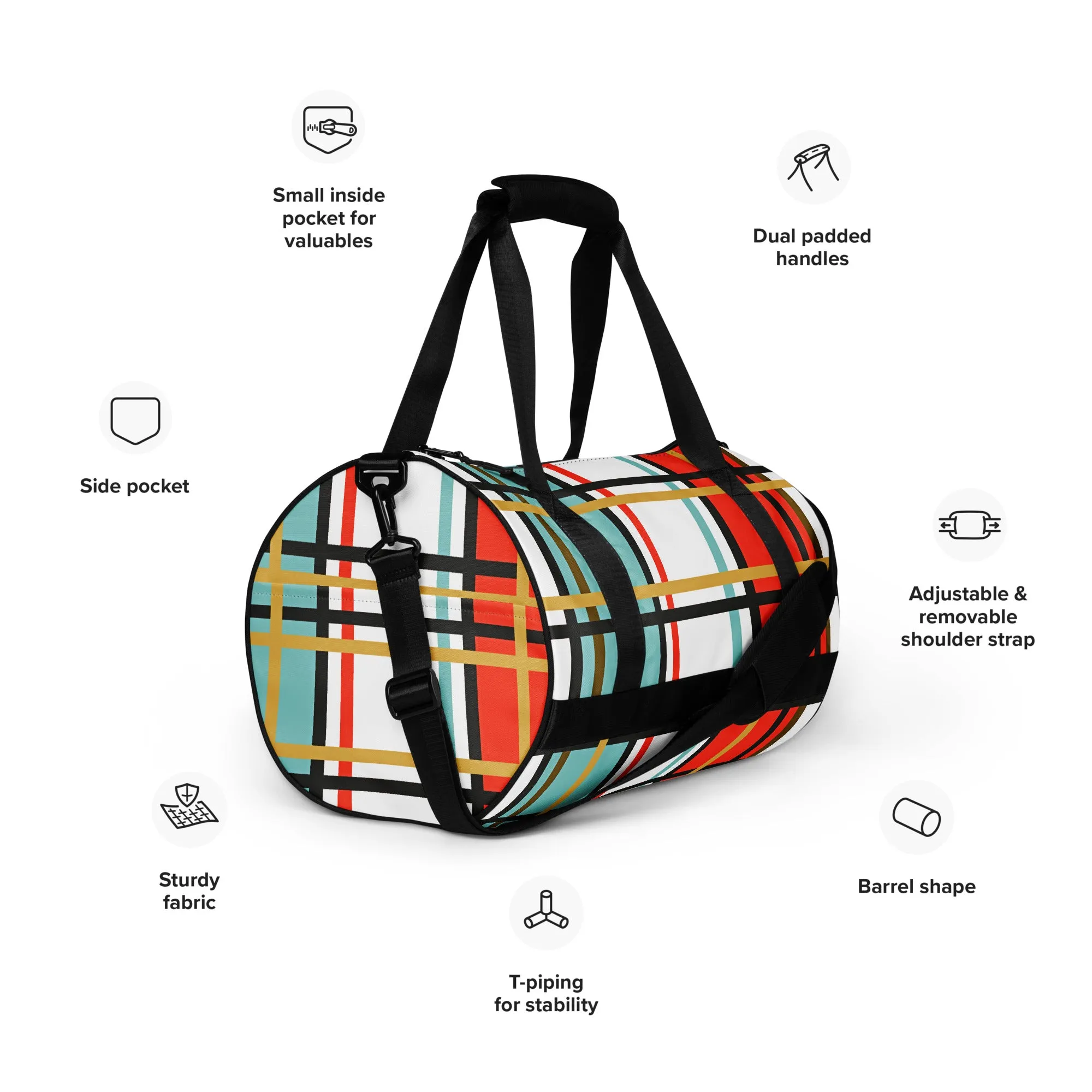 'Stravanan Bay, Bute' Happy Tartan® Gym Bag