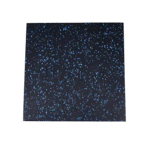 Studio Gym Flooring 20mm 500x500 Blue Fleck