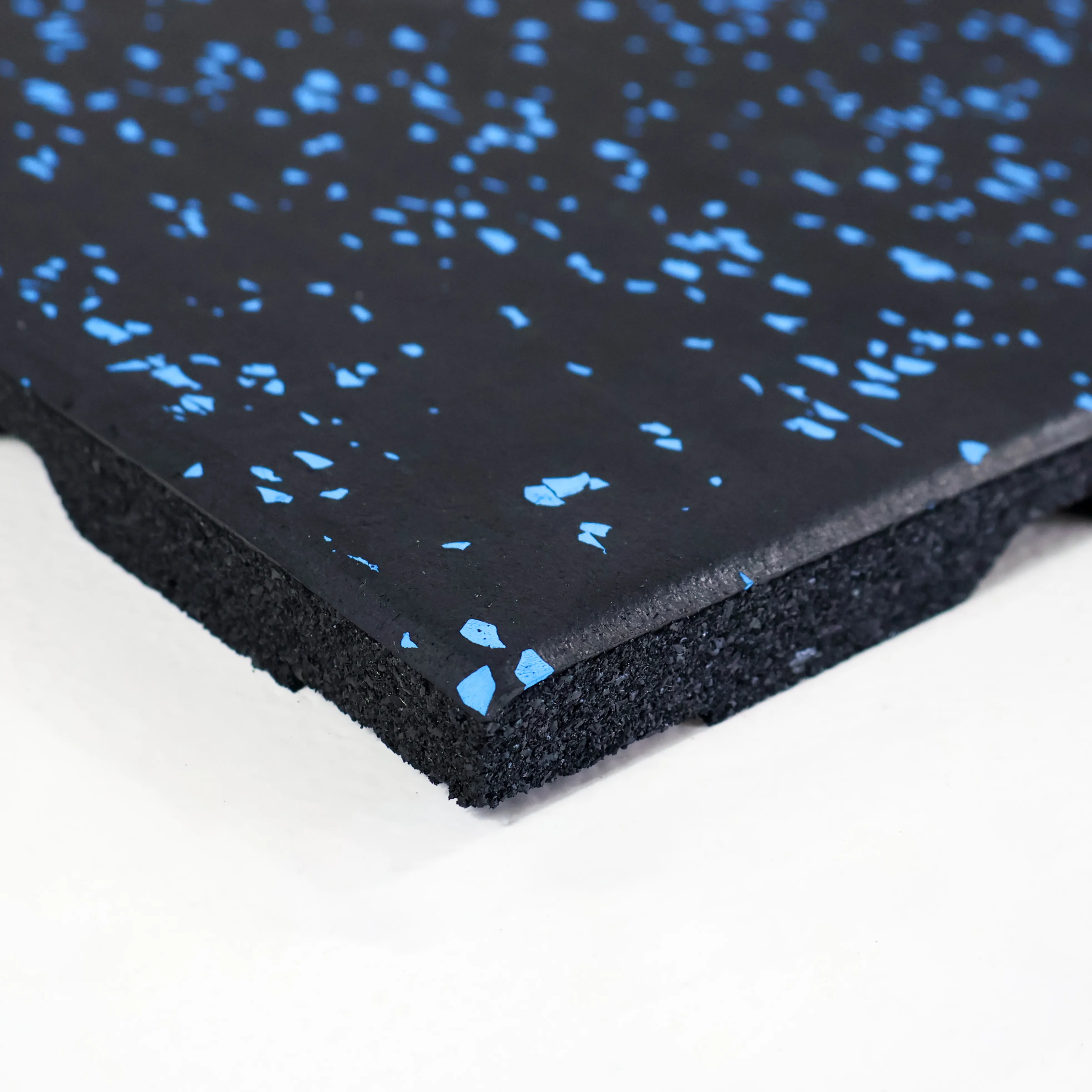 Studio Gym Flooring 20mm 500x500 Blue Fleck