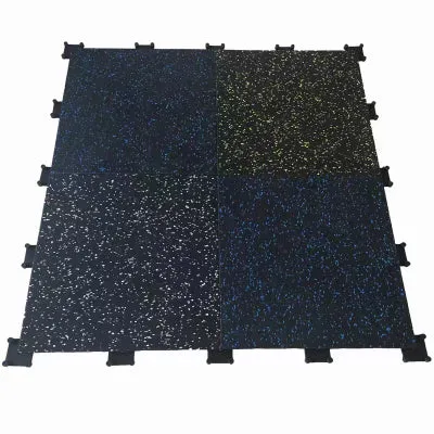 Studio Gym Flooring 20mm 500x500 Blue Fleck