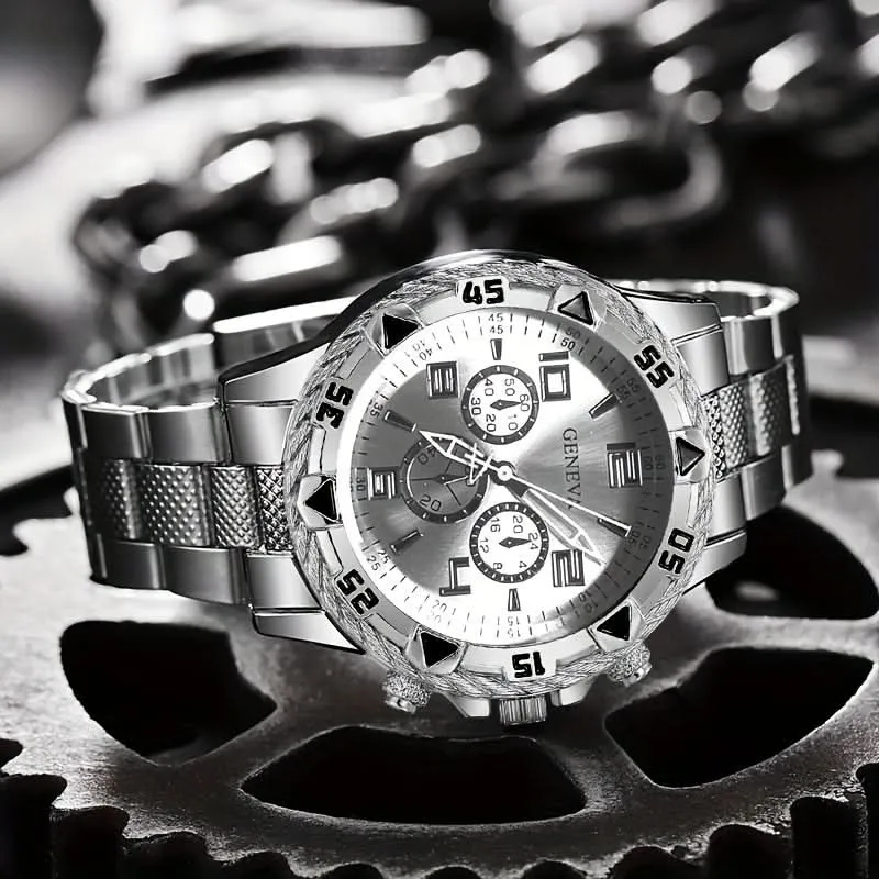 Stylish Men's Quartz Watch – Simple Elegance with Date Feature