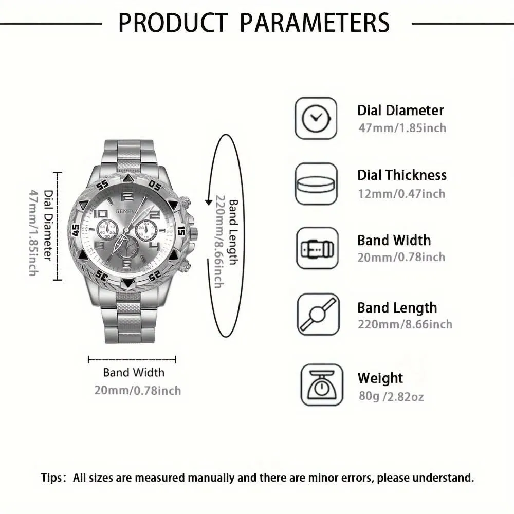 Stylish Men's Quartz Watch – Simple Elegance with Date Feature
