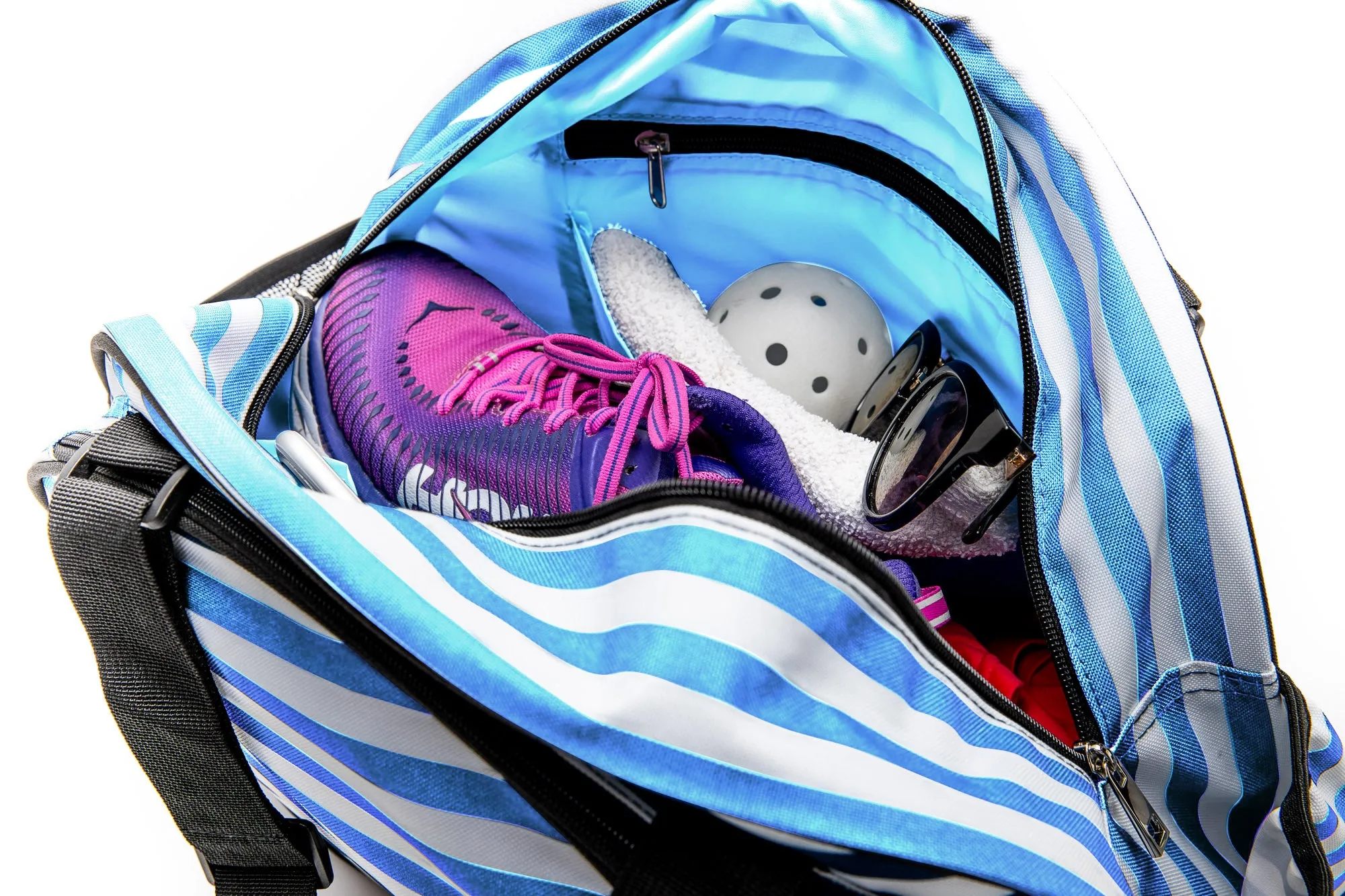 Stylish Stripe Blue Sport Premium Women's Pickleball Bag