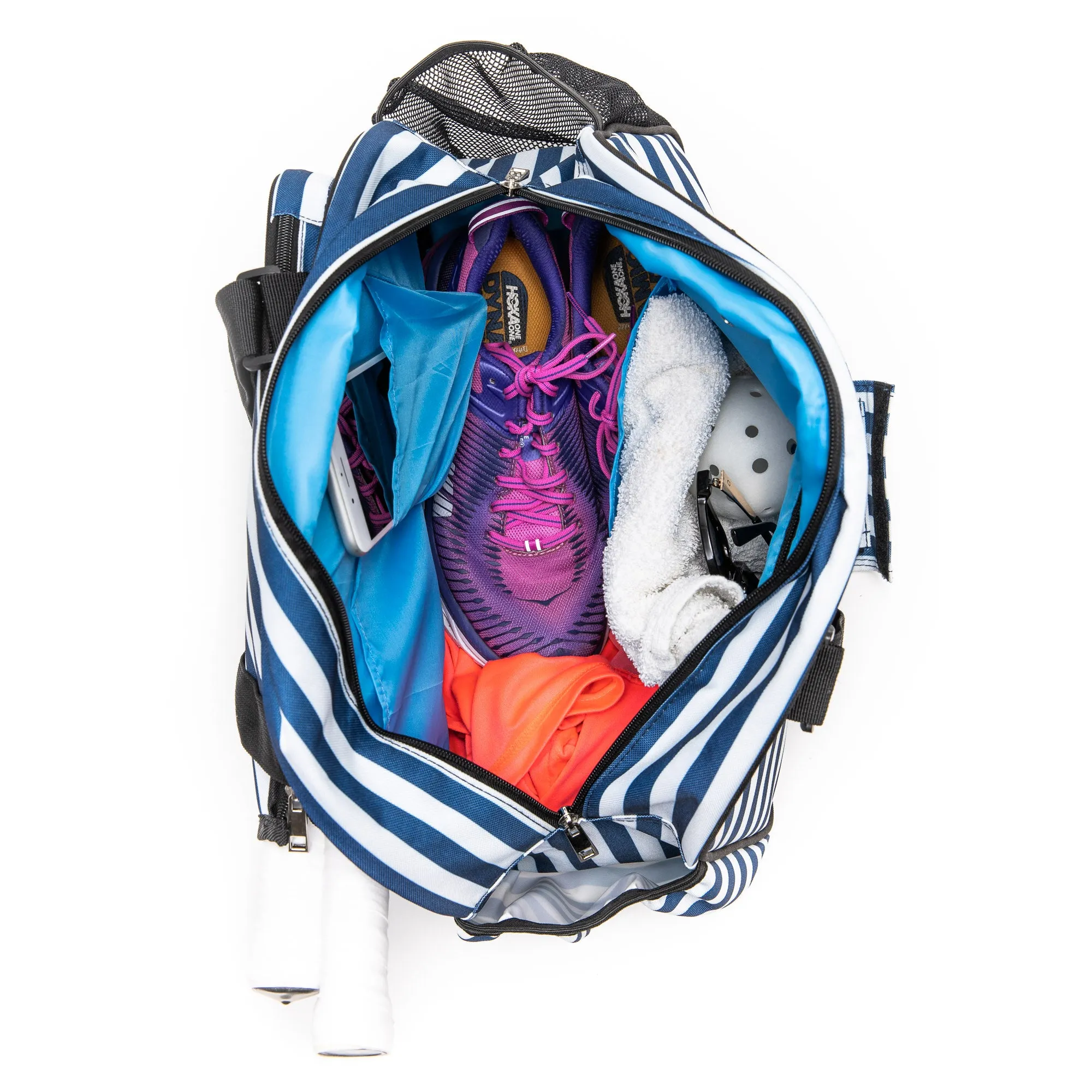 Stylish Stripe Blue Sport Premium Women's Pickleball Bag