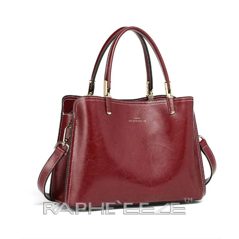 Stylish Tweed Bags for Women - Wine Red Medium Size