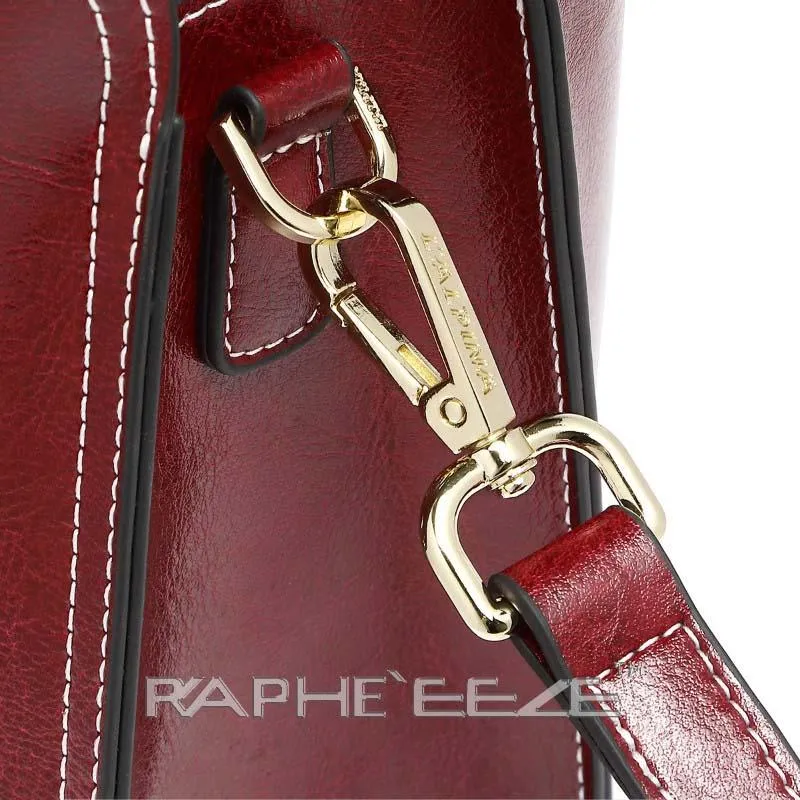 Stylish Tweed Bags for Women - Wine Red Medium Size