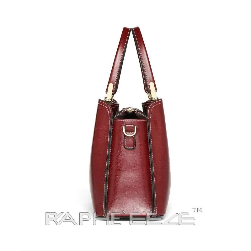 Stylish Tweed Bags for Women - Wine Red Medium Size