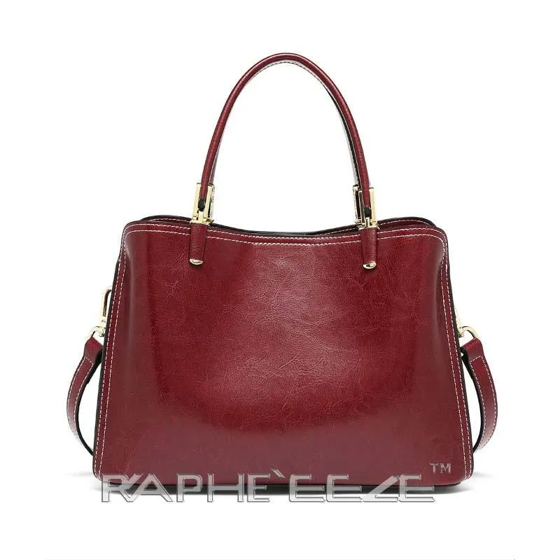 Stylish Tweed Bags for Women - Wine Red Medium Size