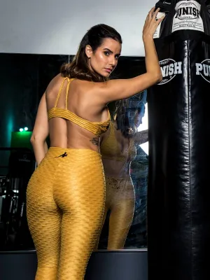 Sunny Yellow Legging and Sports Bra
