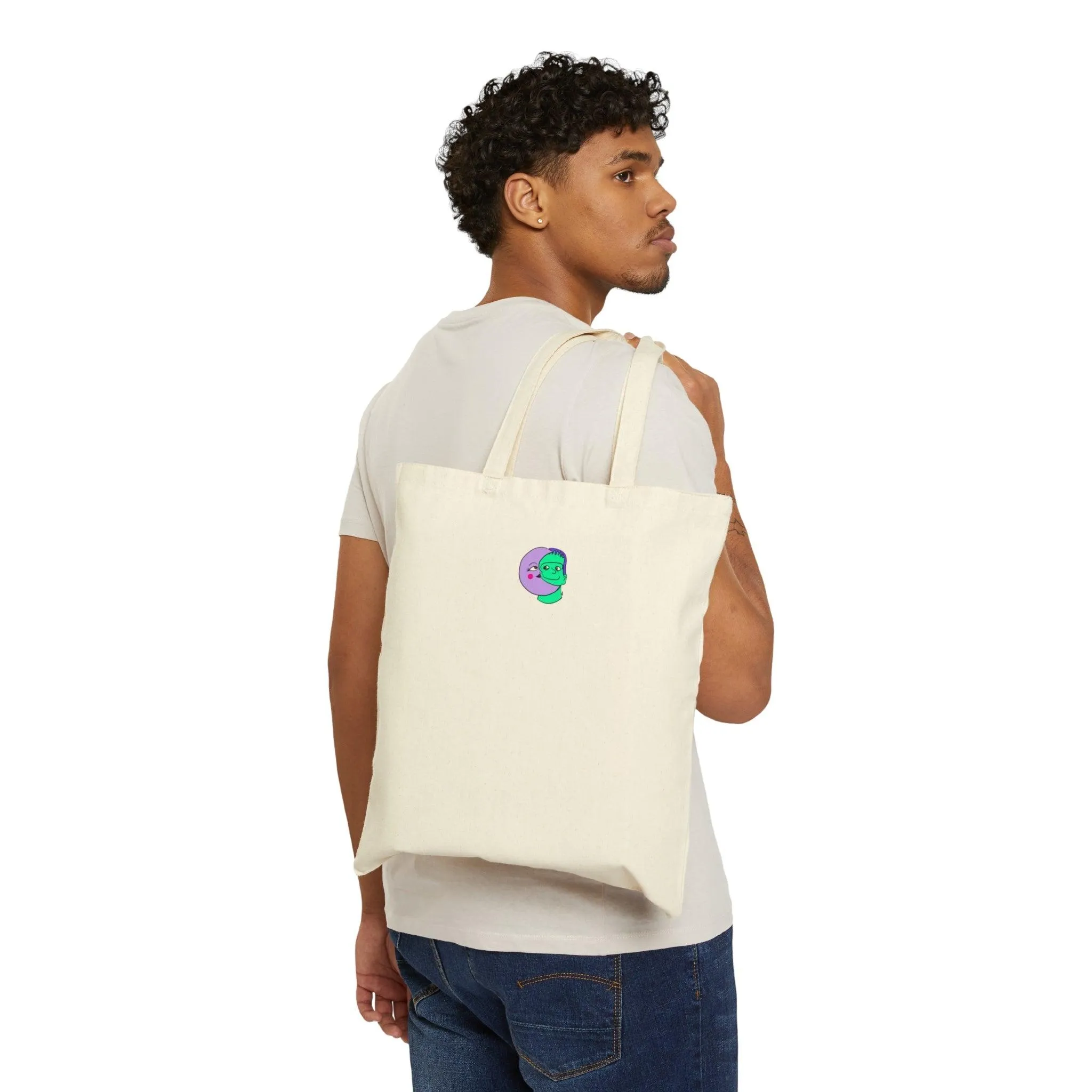 Sweet Pea Canvas Tote Bag