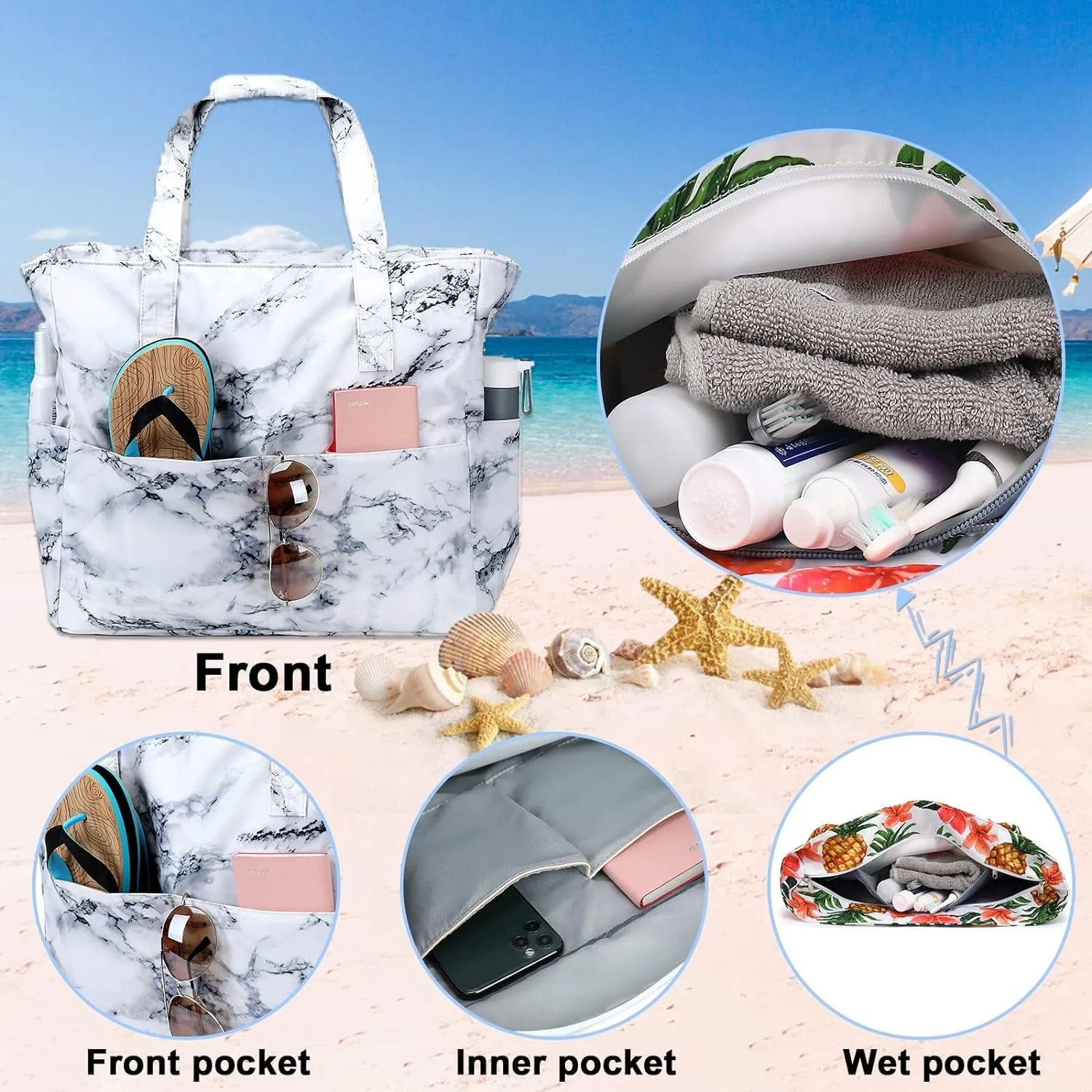 Swim, Tote, and Stay Dry: The Ultimate Beach Escape Bag for Aquatic Adventures!