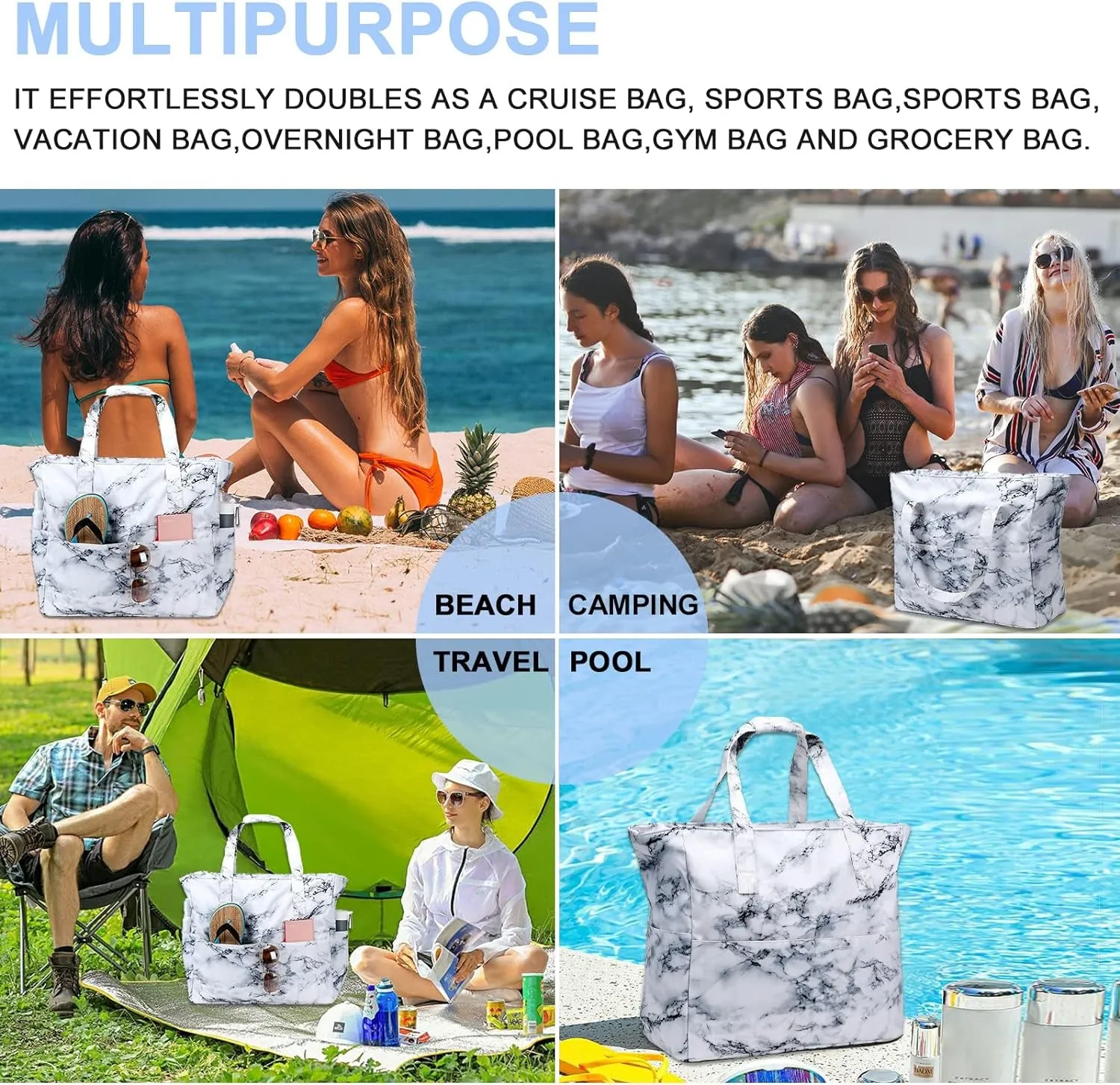 Swim, Tote, and Stay Dry: The Ultimate Beach Escape Bag for Aquatic Adventures!