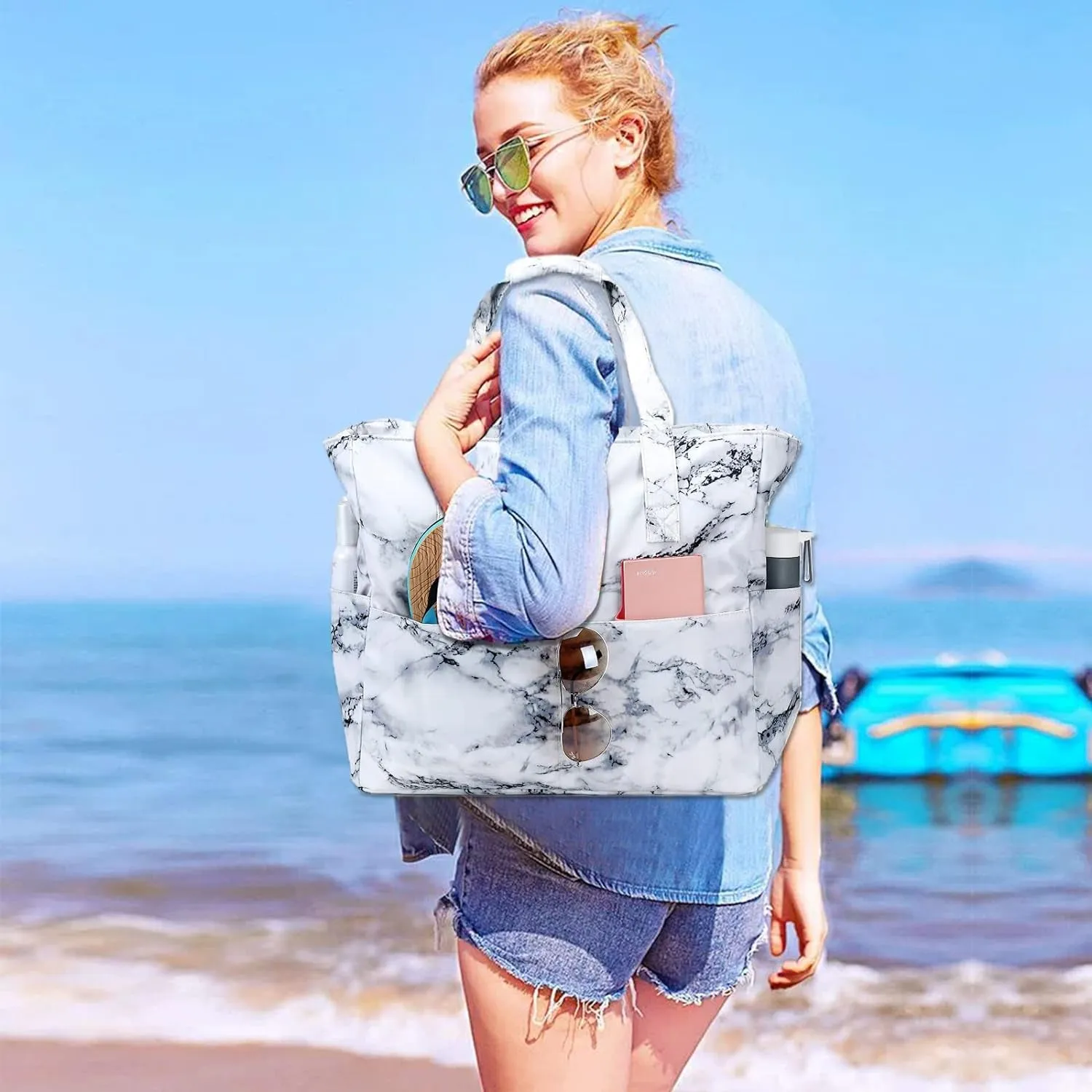 Swim, Tote, and Stay Dry: The Ultimate Beach Escape Bag for Aquatic Adventures!