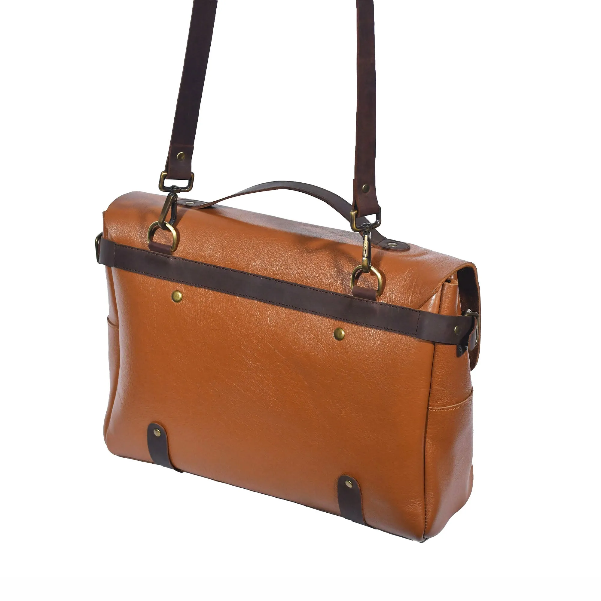 Tan Alpha Messenger Bag