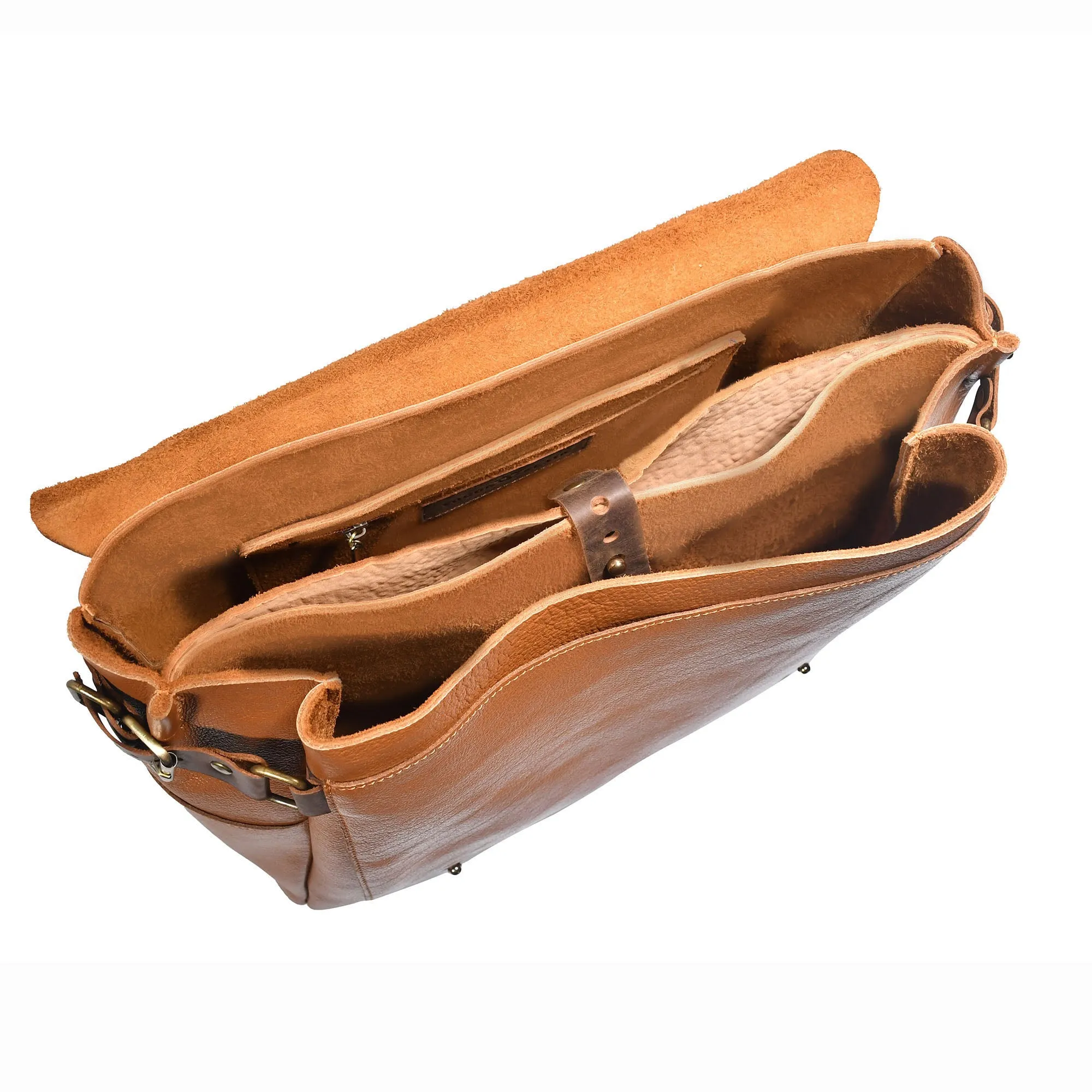 Tan Alpha Messenger Bag