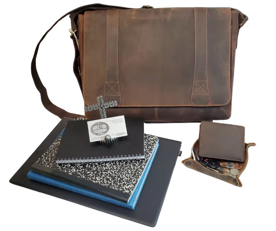 The Intern Leather Messenger Bag