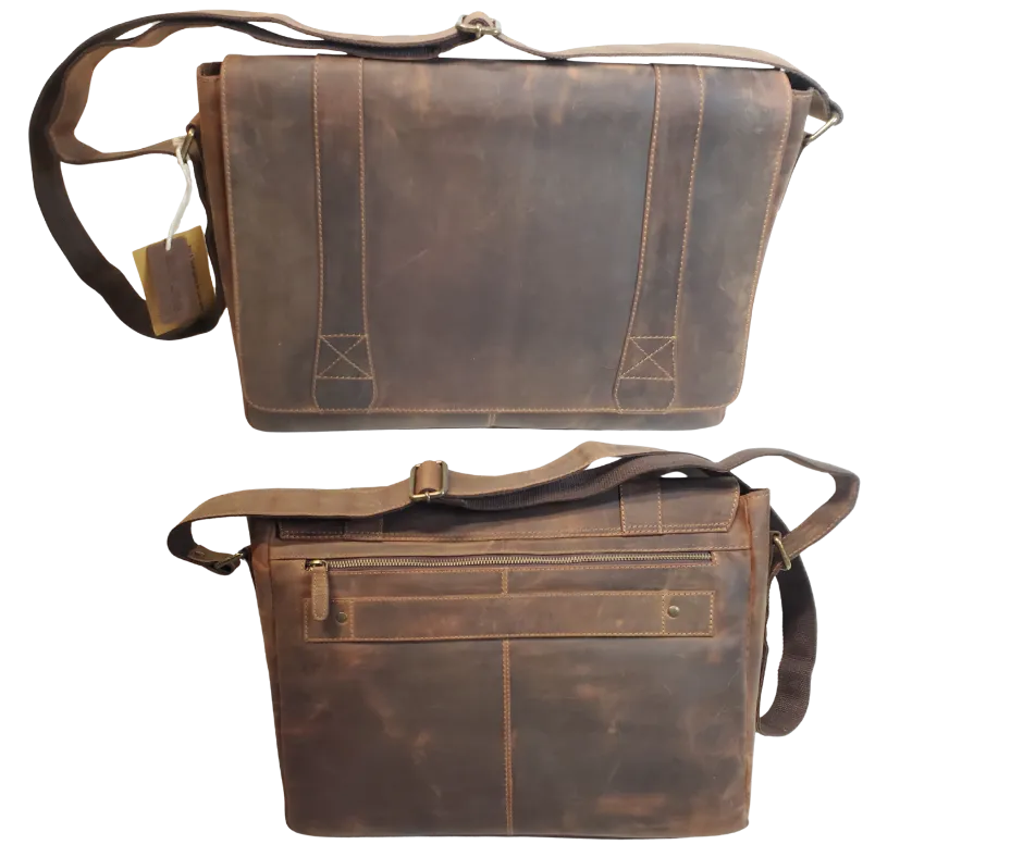 The Intern Leather Messenger Bag