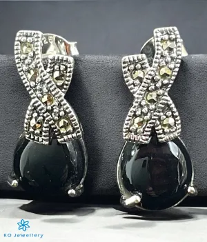 The Kaveesha Silver Marcasite Cocktail Earrings