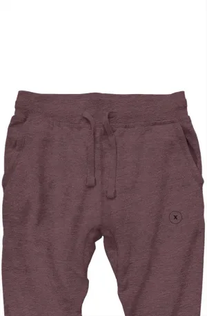 The Stamp of Xcellence Premium Heather Wine Joggers
