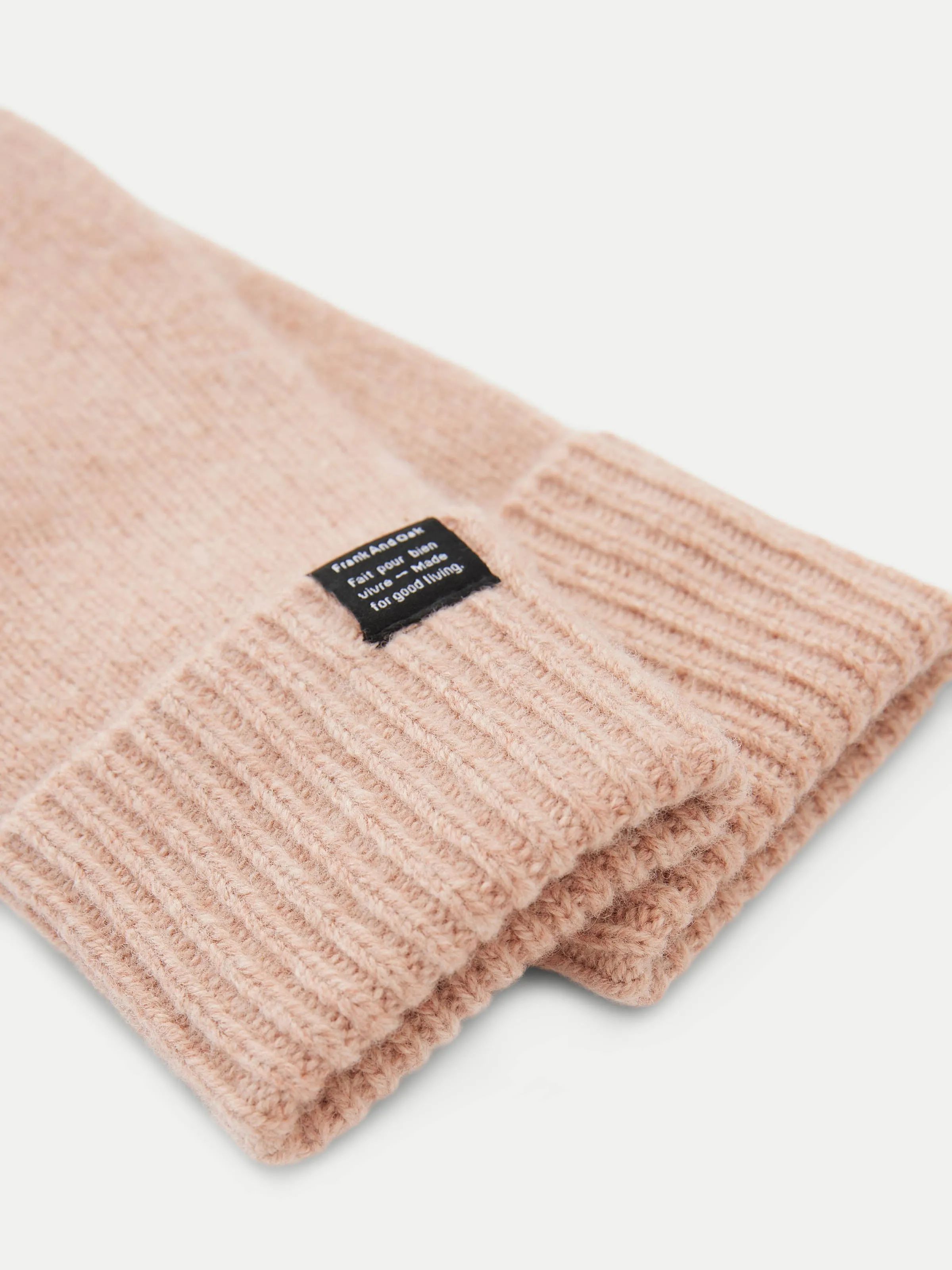 The Yak Wool Mittens in Blush Pink