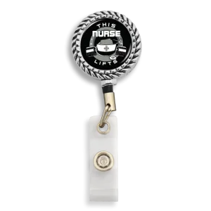 This Nurse Lifts Badge Reel