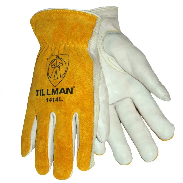 Tillman 1414 Top Grain/Split Cowhide Back Leather Drivers Glove