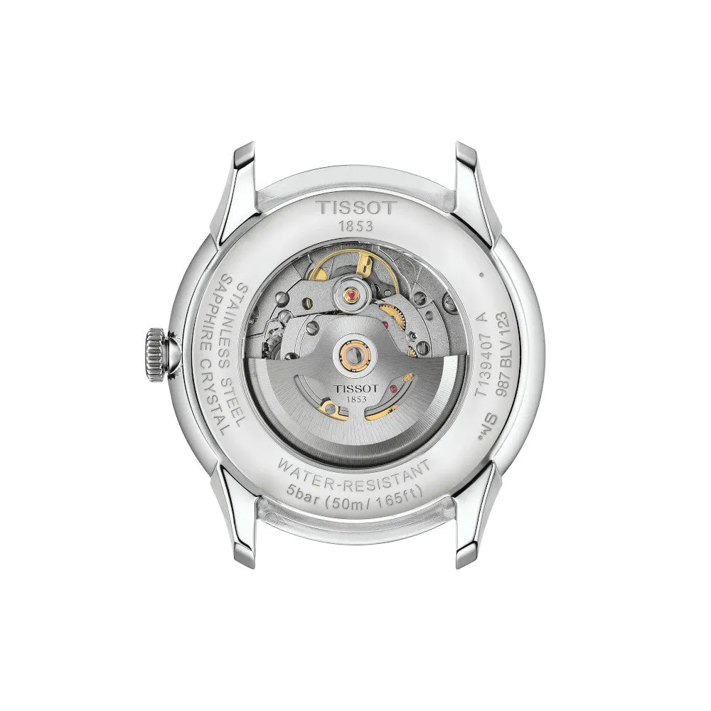 Tissot Chemin Des Tourelles Powermatic 80 Mens Stainless Steel Gunmetal Dial Watch
