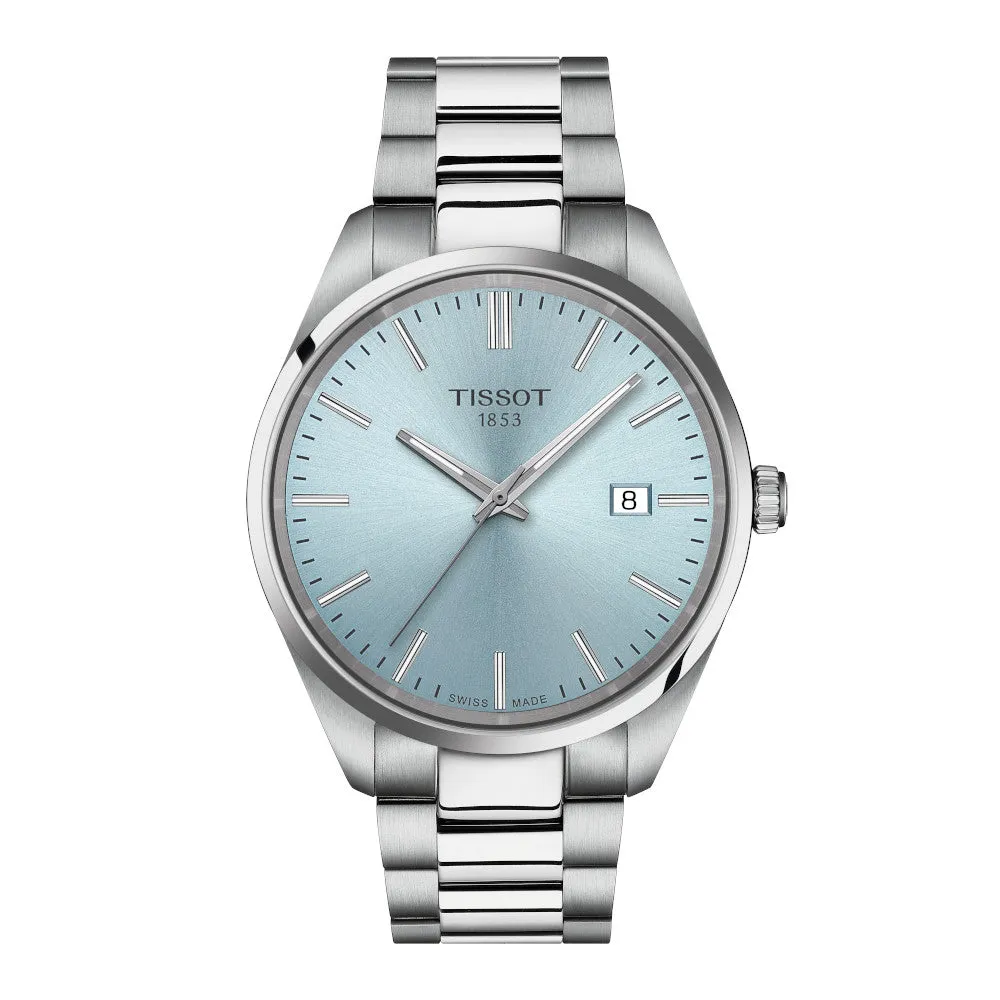 Tissot PR 100 (40mm) Stainless Steel Ice Blue Dial Watch