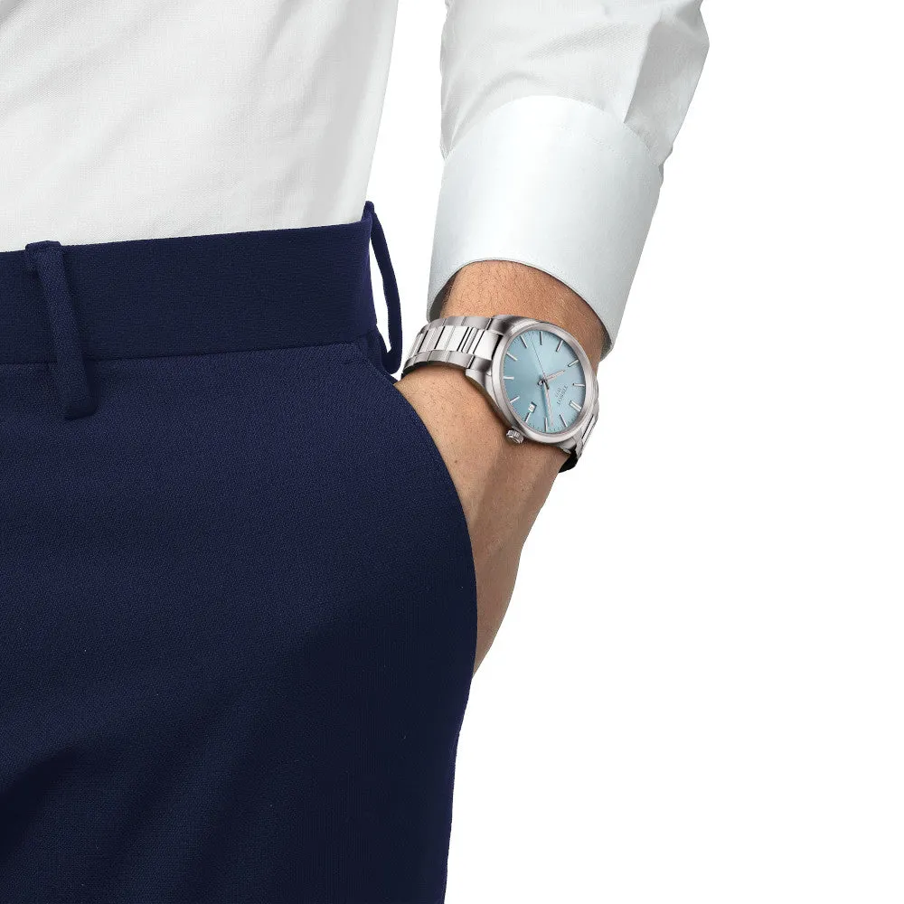 Tissot PR 100 (40mm) Stainless Steel Ice Blue Dial Watch