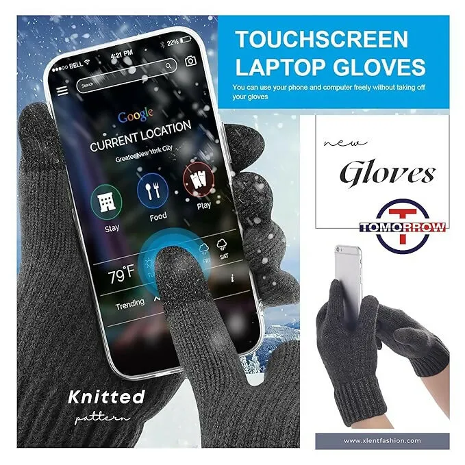 Tomorrow Winter Gloves for Men & Women Touchscreen (MultiColours)