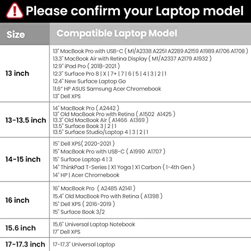 tomtoc 360 Protective Laptop Shoulder Bag for 13-inch MacBook Air 2018-2021 M1/A2337 A2179, MacBook Pro 13.3 2016-2021 M1/A2338 A2251, 12.3 Surface Pro 8/X/7 /7/6/5, Waterproof Notebook Case Sleeve